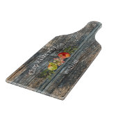 Aangepaste Charcuterie Hout Typografie Familienaam Snijplank (Hoek)