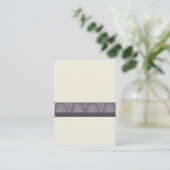aangepaste: Charming Damask Plaatskaarten (pruim) Plaatskaartje (Staand voorkant)