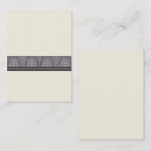 aangepaste: Charming Damask Plaatskaarten (pruim) Plaatskaartje (Voorkant / Achterkant)