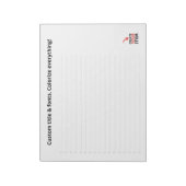 Aangepaste CHECKLIST bewerkbaar minimalistisch een Notitieblok (Linkerzijde)