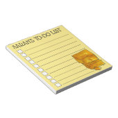 Aangepaste Cheddar-kaasmakerij om een lijst op te Notitieblok (Schuin)