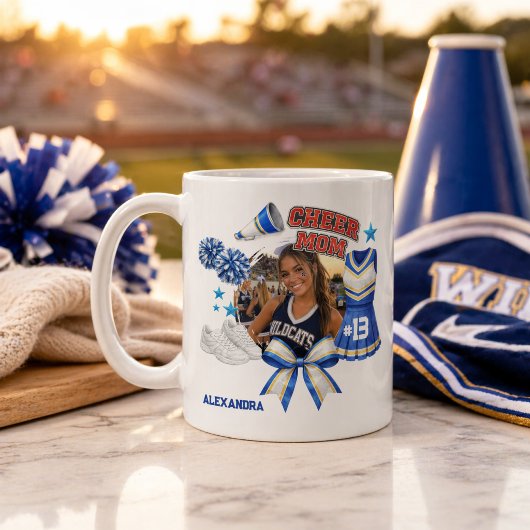 Aangepaste Cheer Moeder Foto Sport Trots Koffiemok