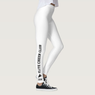 Aangepaste Cheerlead Leggings Team Name Monogram