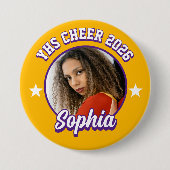 Aangepaste Cheerleader Brag Knop, Cheer Game Day Ronde Button 7,6 Cm (Voorkant)