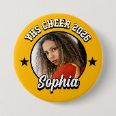Aangepaste Cheerleader Brag Knop, Cheer Game Day Ronde Button 7,6 Cm (Voorkant)