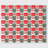 Aangepaste Cheerleader Holiday Gift Wrapping Pap Cadeaupapier (Vlak)