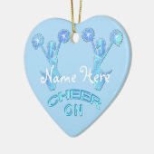 Aangepaste Cheerleader Ornament NAME "Cheer On" (Links)