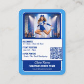 Aangepaste Cheerleader Ruilkaart Teamkaart QR-code Visitekaartje (Achterkant)