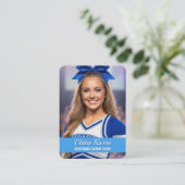 Aangepaste Cheerleader Ruilkaart Teamkaart QR-code Visitekaartje (Staand voorkant)