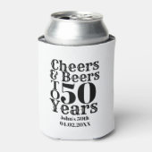 Aangepaste Cheers & Beers Verjaardag 30, 40, 50s Blikjeskoeler (Blikje Voorkant)