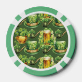 Aangepaste Cheers Beers Verjaardag St Patrick's Da Poker Chips (Achterkant)