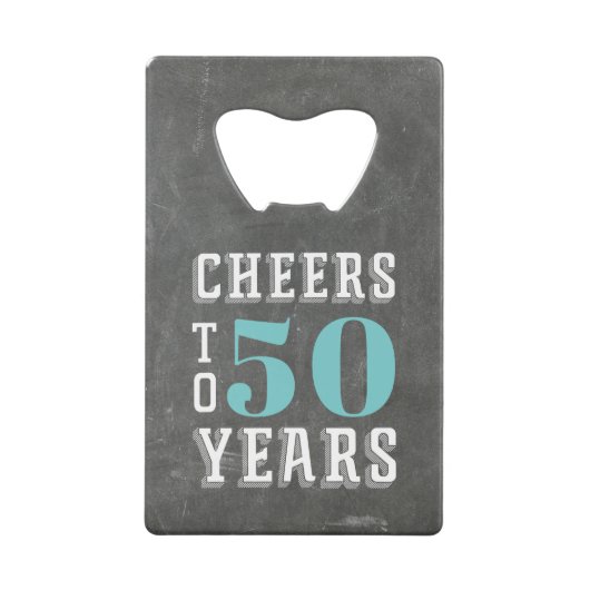 Aangepaste Cheers Milestone Verjaardagsfeestje Voo Creditkaart Flessenopener (Voorkant)
