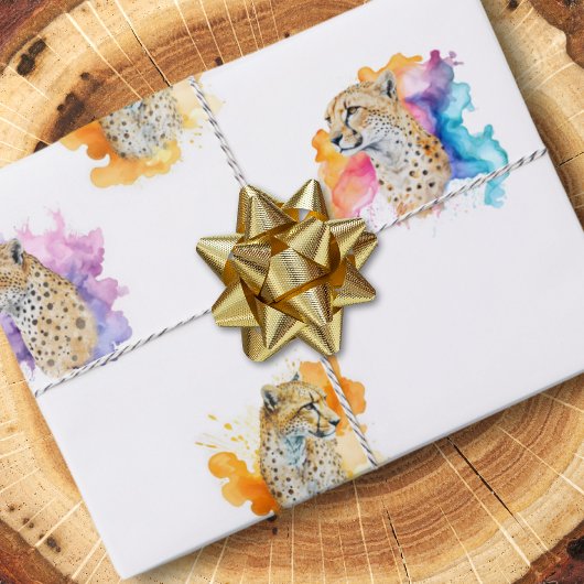 Aangepaste Cheetah Gift Wrapping Paper
