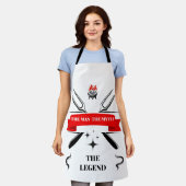 aangepaste chef-kok schort (Gedragen)