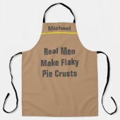 Aangepaste Chef-naam Aangepaste Real Mannen Memake Schort (Voorkant)