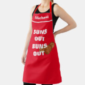 Aangepaste Chef Name Persoonlijke zonnebommen uit Schort (Insitu)