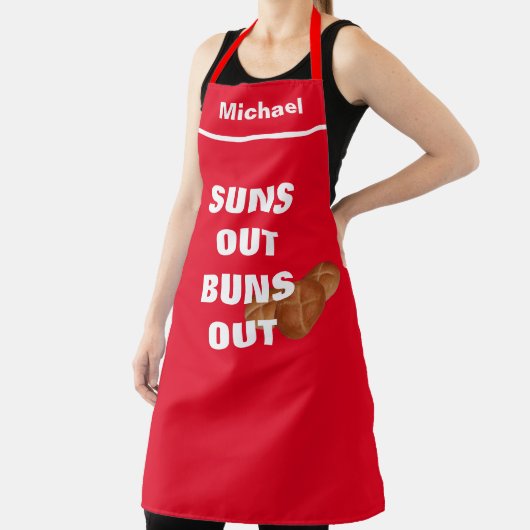 Aangepaste Chef Name Persoonlijke zonnebommen uit Schort (Insitu)