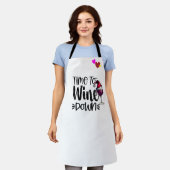 Aangepaste Chef Wijn Wind Down Gepersonaliseerde K Schort (Gedragen)