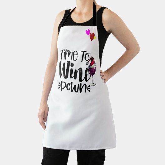 Aangepaste Chef Wijn Wind Down Gepersonaliseerde K Schort (Insitu)