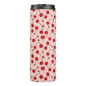 Aangepaste Cherries Jubilee Thermal Tumbler Thermosbeker (Achterkant)