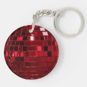 Aangepaste Cherry Disco Ball Valentijnsdag Sleutelhanger (Achterkant)