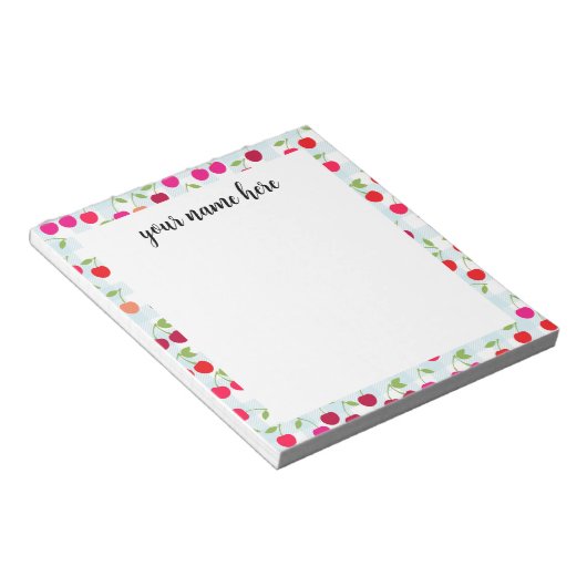 Aangepaste Cherry-laptop Notitieblok (Schuin)