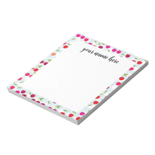 Aangepaste Cherry-laptop Notitieblok (Linkerzijde)