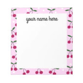 Aangepaste Cherry-laptop Notitieblok (Voorkant)