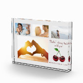 Aangepaste Cherry Love Photo Block Fotoblokken (Rechts)