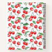 Aangepaste Cherry Pattern Recipe Notitieboek (Achterkant)