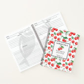 Aangepaste Cherry Pattern Recipe Notitieboek (Binnen)