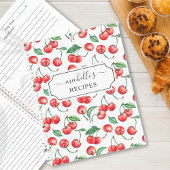 Aangepaste Cherry Pattern Recipe Notitieboek