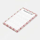 Aangepaste Cherry Pharmacy Tech Check List Plaats  Post-it® Notes (Schuin)