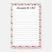 Aangepaste Cherry Pharmacy Tech Check List Plaats  Post-it® Notes (Voorkant)