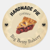 Aangepaste Cherry Pie Labels | Gepersonaliseerde b (Voorkant)