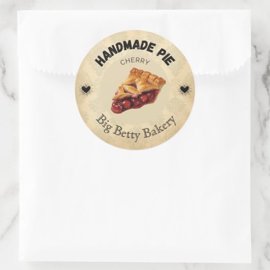 Aangepaste Cherry Pie Labels | Gepersonaliseerde b (Tas)