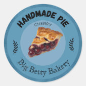 Aangepaste Cherry Pie Labels | Gepersonaliseerde b (Voorkant)