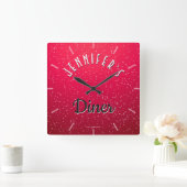 Aangepaste Cherry Soda Retro Diner Klock Grote Klok (Huis)