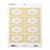 Aangepaste Chevron Jam, Sauce of Product Labels (Full Sheet)