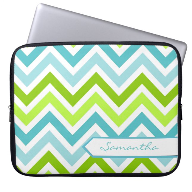 Aangepaste Chevron-laptoptas Laptop Sleeve (Voorkant)