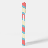 Aangepaste Chevron Monogram Pastel Sinaasappel Bei Case-Mate iPhone Case (Achterkant / Rechts)