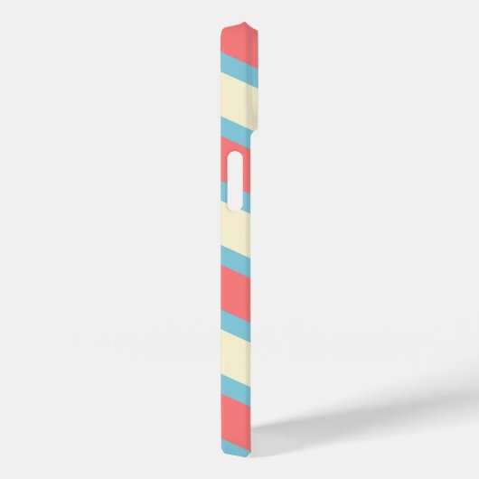 Aangepaste Chevron Monogram Pastel Sinaasappel Bei Case-Mate iPhone Case (Achterkant / Rechts)