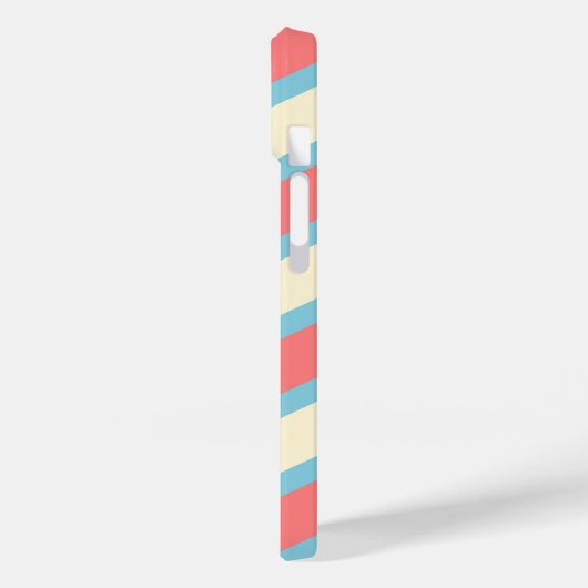 Aangepaste Chevron Monogram Pastel Sinaasappel Bei Case-Mate iPhone Case (Achterkant / Links)