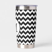 Aangepaste chevron strepen monogram geïsoleerde drinkbeker (Links)