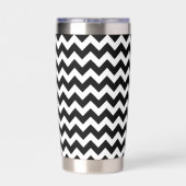 Aangepaste chevron strepen monogram geïsoleerde drinkbeker (Achterkant)