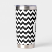 Aangepaste chevron strepen monogram geïsoleerde drinkbeker (Rechts)