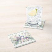 Aangepaste Chic Chinoiserie Pauw Mahjong Kartonnen Onderzetters (Insitu)