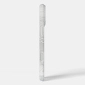 Aangepaste Chic Grijs Zilver Glitter Patroon Girly Case-Mate iPhone Case (Achterkant / Rechts)