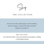 Aangepaste, Chic Monogram Blauwe bruiloft