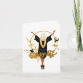 Aangepaste Chic Moslim Vrouw Afstuderen Kaart (Voorkant)